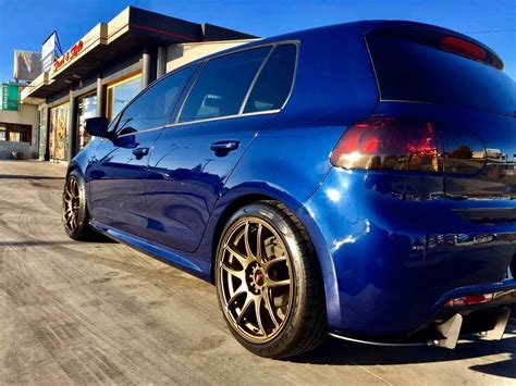 Volkswagen Golf R Vi Blue Japan Racing Jr Wheel Wheel Front