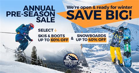 Gear Up For Winter With Pre Season Sales Country Ski And Sport