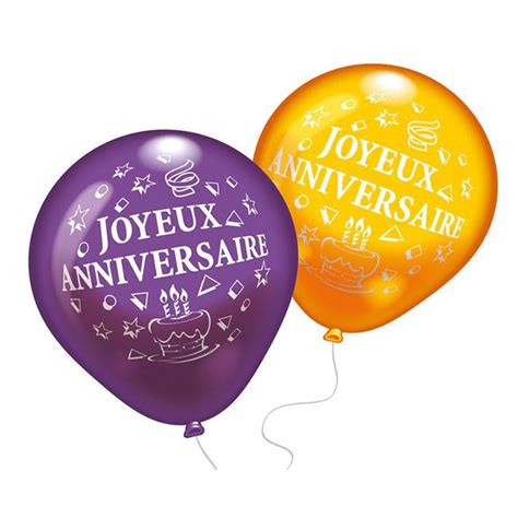 Ballons De Baudruche Joyeux Anniversaire Prix Minis Sur Decoagogo