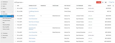 Expenses Help Zoho Books
