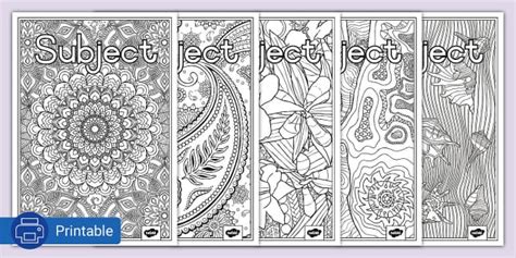 Mindfulness Colouring Book Covers - Twinkl South Africa