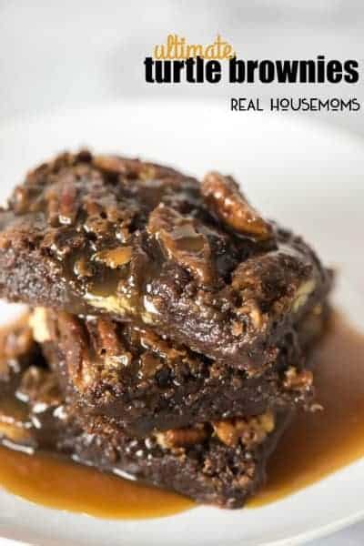 Ultimate Turtle Brownies Easy Dessert Recipe Real Housemoms