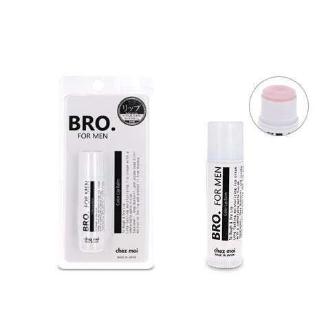 メンズ リップクリーム Bro For Men Color Lip Balm （ほんのりコーラルピンク） 男性用 リップバーム 保湿 潤い