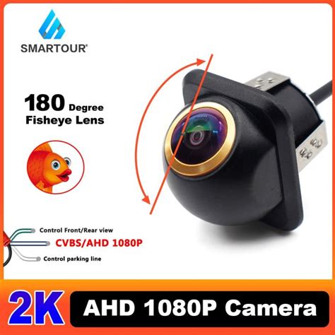 Smartour 2K AHD 1080p Golden Lens HD Car Rear View Camera Night Vision