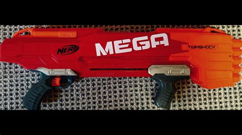 Review Of The Nerf Mega Twinshock Unboxing And Firing Demo Youtube