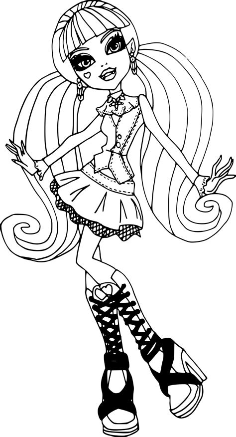 Meilleur Coloriage Monster High Gratuit A Imprimer Dessin Voyager En Solo