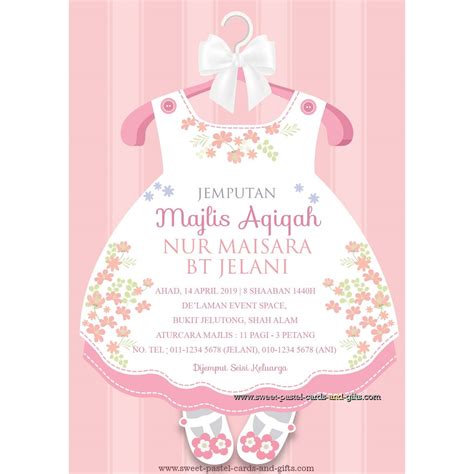 Frame Template Kad Jemputan Aqiqah Nadya Andrusishin Adli