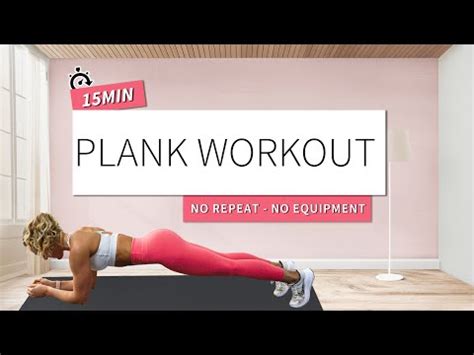 15 Min Plank Workout For Visible Abs A Strong Core No Equipment