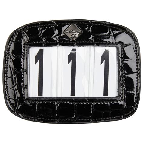 Lemieux 3 Space Leather Saddle Pad Number Holder Millbrook Tack