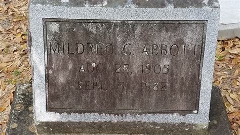 Mildred Cuyler Abbott Find A Grave Memorial