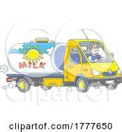 Royalty Free Rf Milk Truck Clipart Illustrations Vector Graphics