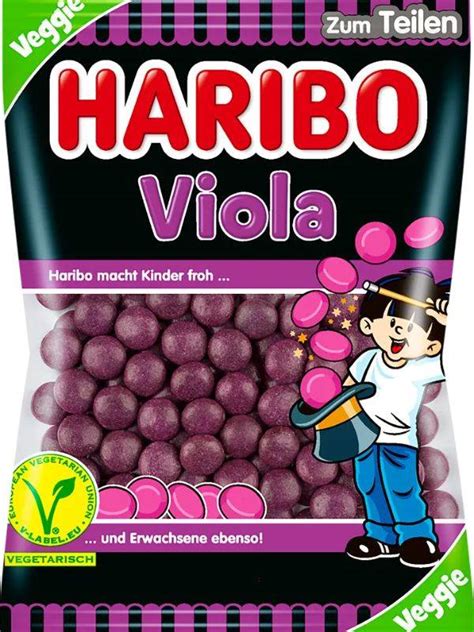 Haribo Żelki Lukrecja Viola Naturalne Wegetariańskie Czarne Niemieckie