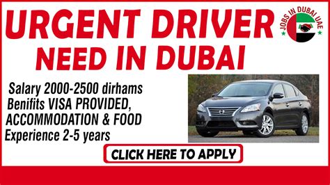 Urgent Driver Need In Dubai Gulf News Classifieds Jobs