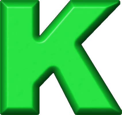 Green Letter K