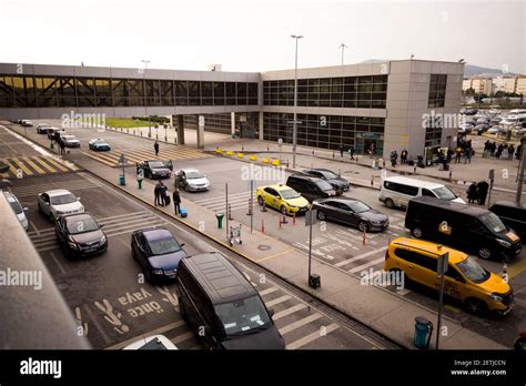 Istanbulturkey 02042020 Sabiha Gokcen International Airport Stock