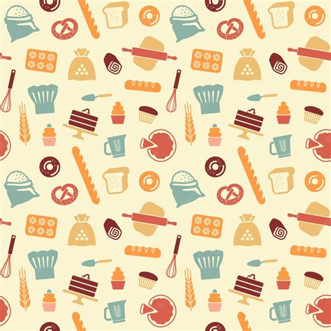 Premium Vector Seamless Pattern On The Theme Of Baking Vector