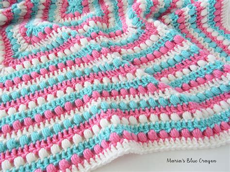 Ravelry Bobbles And Stripes Granny Square Blanket Pattern By Maria S