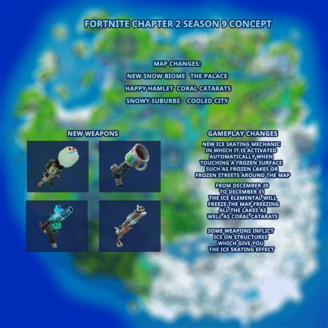 Fortnite Chapter 2 Season 9 Map Concept Frosted Uemiliox18699 R