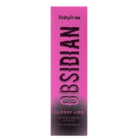 Gloss Labial Ruby Rose Obsidian Glossy Lips Sunstone Beleza Na Web