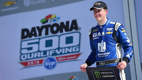 Alex Bowman Reacts To Winning The Pole For The Daytona 500 Fox Sports