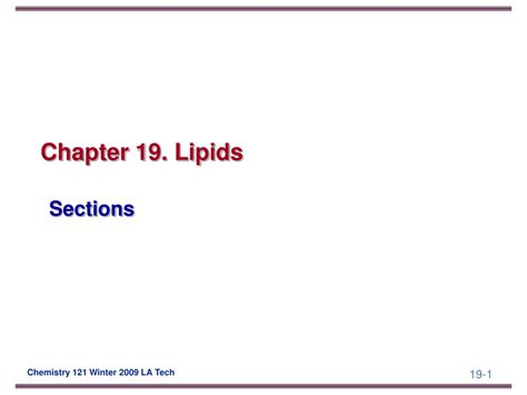 Ppt Chapter 19 Lipids Powerpoint Presentation Free Download Id