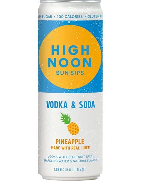 High Noon Sun Sips Pineapple Hard Seltzer Variety Single 24oz Can