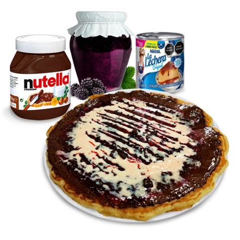 Hot Cake Combinado De Nutella Zarzamora Y Lechera Creps