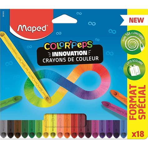 Crayon De Couleur Maped COLOR PEPS INFINITY En Pochette De 18