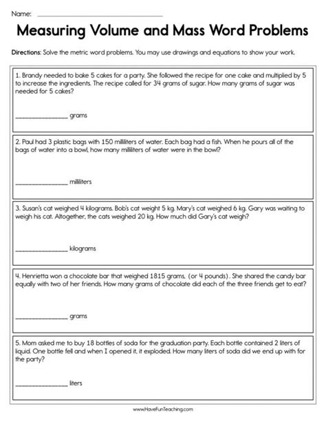 Measurement Activities For 2nd Grade Measurement Word Measurement Word Problem Worksheets 2md5