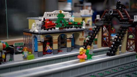 Building A Lego Train Station Youtube