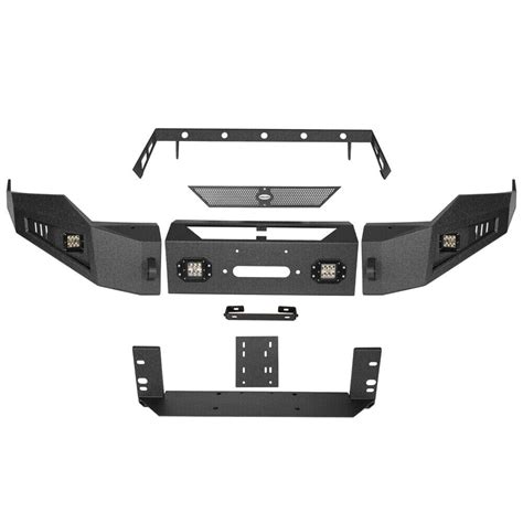 Front Bumper W Winch Plate For 2013 2018 Dodge Ram 1500 Amoffroad