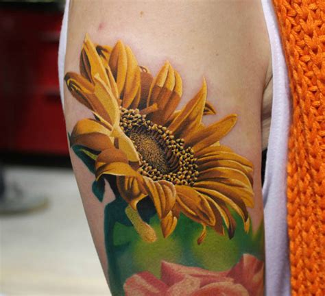 Beautiful Sunflower Tattoo