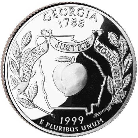 1999-S Georgia Proof State Quarter | Premium Collectible State Commemorative Quarters | The Coin ...