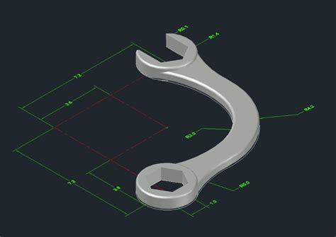 Llave Doble 3d En AutoCAD Descargar CAD 238 76 KB Bibliocad