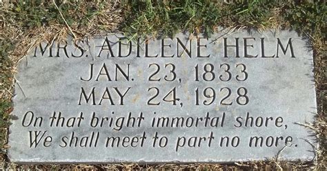 Adeline Wilson Helm 1833 1928 Find A Grave Memorial