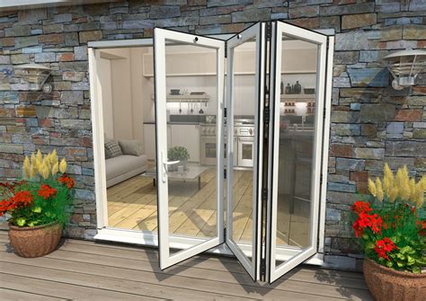 Part Q 2400mm White Aluminium Bifold Doors 3 Right Bifold Doors At