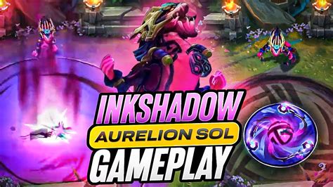 THIS SKIN IS CLEAN Inkshadow Aurelion Sol Gameplay NEW 2023 SKIN