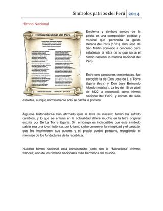 Simbolos Patrios Del Peru PDF