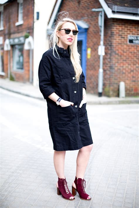 Black Denim Shirt Dress Mediamarmalade