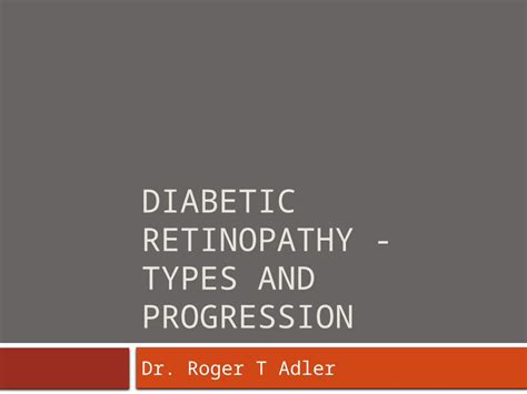 Pptx Diabetic Retinopathy Types And Progression Dokumentips