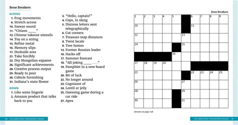 Easy Crossword Puzzles For Seniors Activity Shelter Free