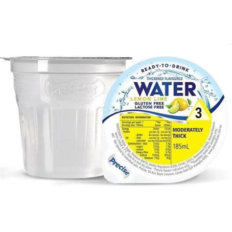 Precise Ready To Drink Lemon Lime Water Moderately Thicklevel 3