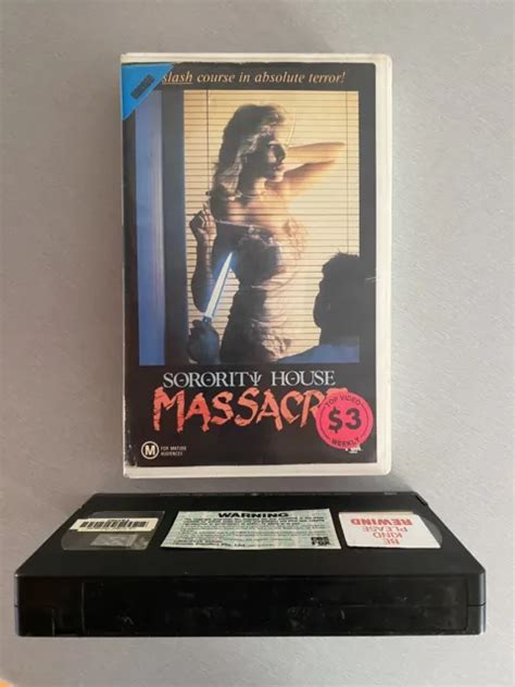 SORORITY HOUSE MASSACRE VHS Big Box Horror Slasher Ex Rental Video Tape