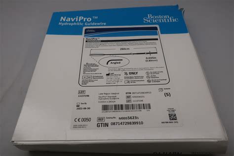 New Boston Scientific 5623 Navipro Hydrophilic Coated Angled Tip