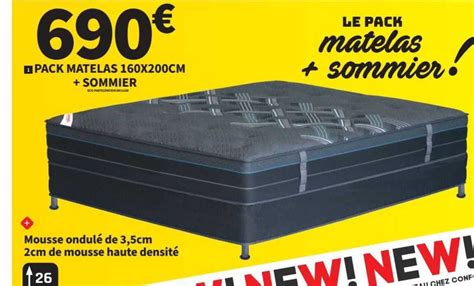 Promo Pack Matelas 160 X 200 Cm Sommier Chez Conforama ICatalogue Fr