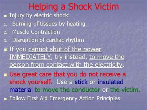 Electrical Safety Preventing Shock and Fire Electrical Shock