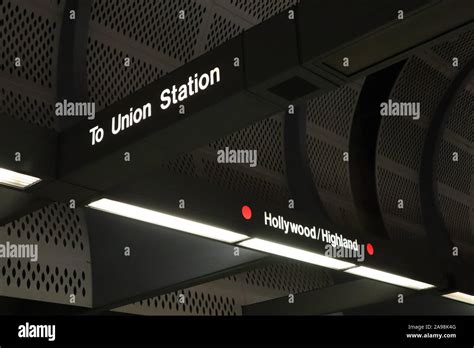 Hollywood, California - Hollywood/Highland Metro Rail Station Stock ...