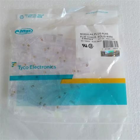 Jual Konektor RJ45 Connector LAN RJ 45 Per Pack Isi 50pcs