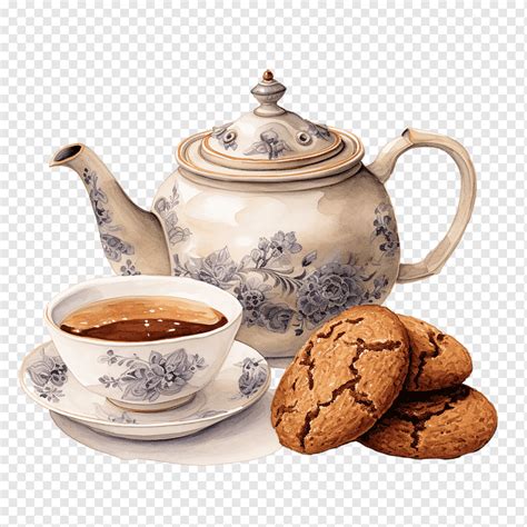 Gingersnaps National Gingersnap Day Cup Cookies Tea Png Pngwing