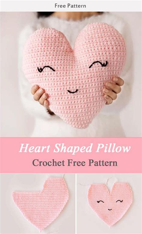 Heart Shaped Pillow Crochet Free Pattern Artofit